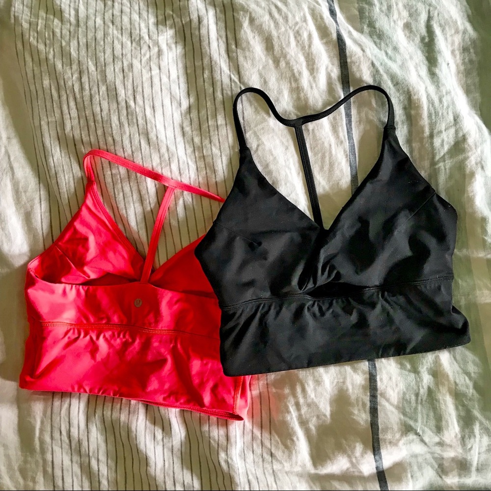 Two Lululemon bras